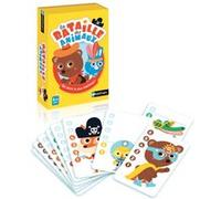 Jeu classique Nathan La bataille des animaux Multicolore E