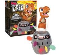 TOMY - Jeu de société Pop T-Rex Jurassic World - Dinosaure, 2-4 joueurs, 4+, marron