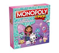 Winning Moves - Monopoly Junior Gabby et la Maison Magique (Gabby's Dollhouse) - Jeu de société - Jeu de Plateau - A partir de 5 Ans - 2 à 4 Joueurs - Version française