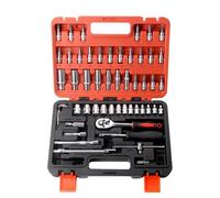 Jeu clés Mixtes à Cliquet en Kit D'outils À Cliquet Et Douilles 53 Pièces Tournevis À Entraînement De 1/4 Pouces Kit De Réparation Pour Outils De Réparation Automobile Outils Manuels