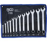 BGS TECHNIC Jeu de clés mixtes en pouces 1/4" - 15/16" 12 pièces forgé à chaud chromé