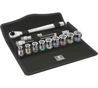 Jeu cliquet Metal avec levier d'inversion, à carré 3/8', avec fonction de retenue, métrique 8100 SB HF 1 WERA - 05003785001