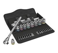 Set de douilles et d'embouts de vissage 3/8" WERA 8100 SB 11 Zyklop Metal Imp 3/8" (29 pièces)