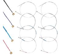 Jeu complet de 8 cordes de violon (G-D-A-E), noyau en acier universel dominant 4/4 avec extrémité à boule en cuivre pour instruments 4/4 3/4 1/2 1/4 violons