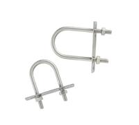 Jeu complet de boulons et vis en U en acier inoxydable 304, 1/2", collier de serrage fixe for tuyau, boucle de serrage M6 M8 M10(2set M6X20X70)