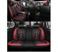 Jeu Complet Housses De Sièges Cuir Eco Accent Rouge Pour Nissan Renault Citroën