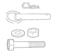 Jeu Complet Vis/axes/goupilles Pour Grue 2 Tonnes