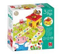 Goula - 3 Petits Cochons - Jeu Coopératif - Mettre Les Cochons À l'Abri Avant Que Le Loup n'arrive - Jeu Educatif - A Jouer en Famille - pour Enfants à partir de 2 Ans