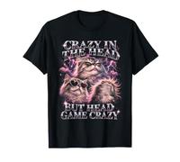 Jeu Crazy in The Head But Head Crazy Funny Cat T-Shirt