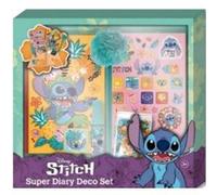 Disney Store - Journal DIY Stitch Fluffy pour enfants dès 3 ans avec autocollants et stylos