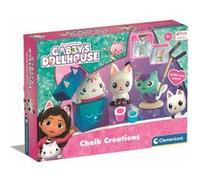 Clementoni – Coffret créatif Gabby et la Maison Magique – Moulage plâtre, figurines, Dès 7 ans