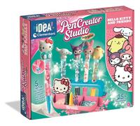 Clementoni - Atelier créatif Hello Kitty - Lot de 5 stylos, figurines et autocollants - Dès 6 ans