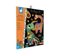 Jeu créatif - Coloriage à gratter - Les dinosaures - 5 modèles - Stylet + livre