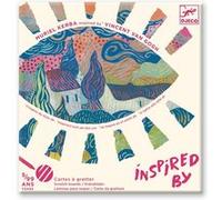 Jeu créatif Djeco Carte à gratter Le Sud Multicolore G