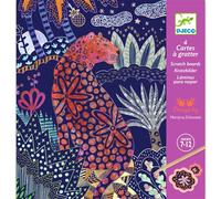 Djeco Jeu créatif Cartes à gratter Nature luxuriante