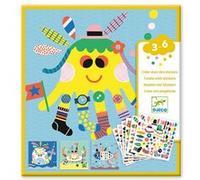 Jeu créatif Djeco Créer avec des Stickers Animaux Marins Multicolore E
