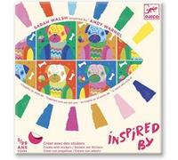 Jeu créatif Djeco Créer avec des stickers Totally Pop Multicolore G