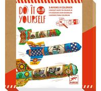 Jeu créatif Djeco Do it yourself Avions à colorer Dans le ciel