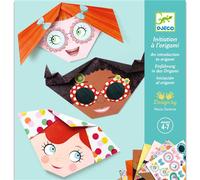 Djeco Jeu créatif Frimousses – Initiation à l'origami – Multicolore