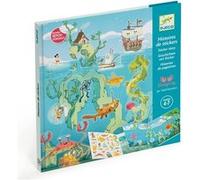 Djeco Stickers 38953 – Aventures en mer, ballons, unisexe, enfant, multicolore