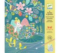 Djeco Pochette L'étang – 4 cartes à gratter – Multicolore