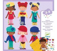 Jouet - Djeco - DJ00086 - Personnages Fille et Garçon - Coffret créatif - À partir de 3 ans