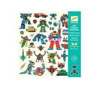 Jeu créatif Djeco Stickers Robots