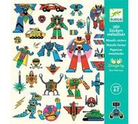 Jeu créatif Djeco Stickers Robots E