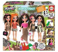 Jeu créatif - EDUCA - My Model Doll Design WILD PRINT - Crée ta poupée personnalisée avec des motifs tendance