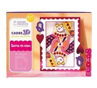 Cadre 3D Papier Dame De Coeur Graine Creative