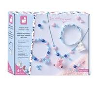 Janod - Kit créatif 3 bijoux petits animaux en velours - 2 bracelets + 1 collier - Dès 6 ans
