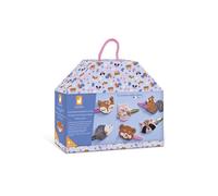 Janod - Coffret 6 Barrettes à Créer - Animaux de la Foret - Les Ateliers Bijoux - Kit Loisir Créatif Enfant - Apprentissage Motricité Fine et Créativité - Dès 5 Ans - J09180