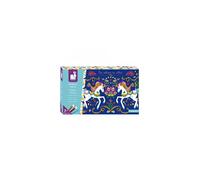 Janod - Coffret Paillettes Licornes - Les Ateliers du Calme - Kit Loisir Créatif Enfant - Apprentissage Motricité Fine et Créativité - Dès 7 ans, J07883