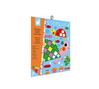 Janod - Coffret Mosaïques en Mousse Animaux - Les Ateliers du Calme - Kit Loisir Créatif Premier âge - Apprentissage Motricité fine et Concentration - Dès 3 ans, J07899