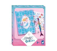 Janod Carnet secret Magic Ocean J09109 - Kit loisirs créatifs, stylo queue de sirène, 7 ans+