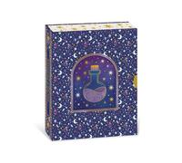 Janod, Magic School Mes Potions Magiques, Kit Enfant 10 Fioles | Grimoire de Recettes, Paillettes, Perles, Strass, Confettis, Entonnoir et Baguettes, Boîte Étagère, Dès 7 Ans