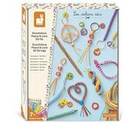 Jeu créatif Janod Scoubidous Peace & Love 50 fils Multicolore G