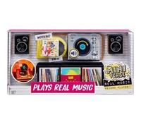 MGA's Miniverse Mini Platine Real Music : Platine avec 1 Vinyle, Un Meuble et des Haut-parleurs, compatibles avec Les Mini vinyles Miniverse, dès 8 Ans