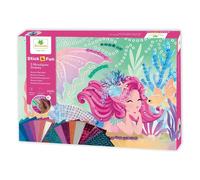 Jeu créatif - Mosaïques à coller - 5 tableaux sirènes - Dès 5 ans - Loisirs créa