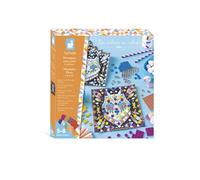 Janod – Kit créatif Mosaïques à faire entre amis — 8 tableaux identiques à décorer — Dès 5 ans