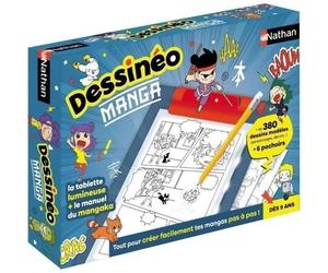 Jeu créatif - NATHAN - Dessinéo Manga - Tablette lumineuse pour créer des mangas