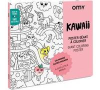 Jeu créatif Omy Poster Géant à Colorier Kawaii