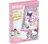 Jeu créatif - LANSAY - COLLECTION SEQUINS - HELLO KITTY & FRIENDS - Cadre en bois et illustration - Dès 7 ans