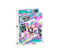 Canal Toys - Airbrush Art - Kit de Création de Posters avec spray électronique, pochoirs et feutres - AIR 015, Blanc
