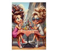 Jeu Créatif pour Adultes Puzzle, 1000 Pièces Table Amis Puzzle | 38x26cm Calme D'humeur, Nouveaux Joueurs De Puzzle, Assemblage Facile, Cadeau De Réunion, Carton