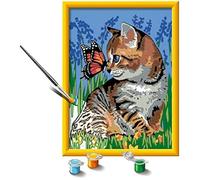 Jeu Créatif - RAVENSBURGER - CreArt Série D - Chat et Papillon - Peinture au numéro dès 9 ans