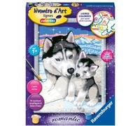 Jeu créatif Ravensburger Numéro d'Art Moyen Doux bisous de Husky NA G