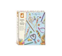 Janod - Kit scoubidous J09160 - 50 fils 90 cm, 11-14 créations, dès 7 ans