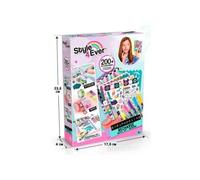 Kit de scrapbooking, plus de 200 accessoires inclus, des heures de plaisir créatif, scrapbooking et personnalisation de votre carnet préféré, autocollants, ruban adhésif, pochoirs, possibilités