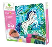 Sycomore Jeu créatif Stick'n Fun PM Mosaïques Chevaux Multicolore 5 ans